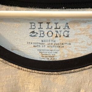Billabong Cream and Black Tee
